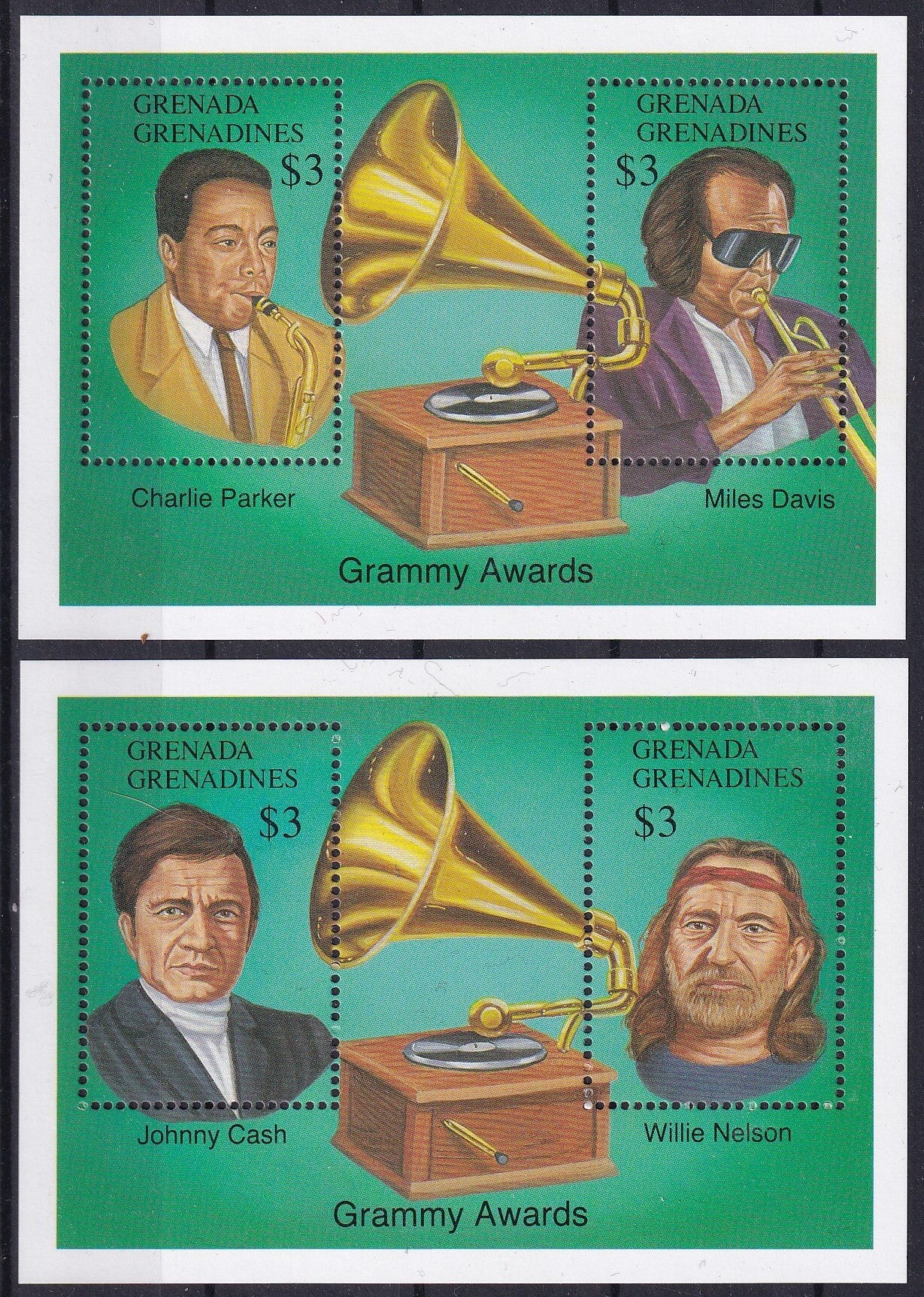 Grenada Grenadines - 1992 - Grammy Awards - Postfris