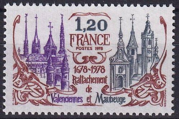Frankrijk - 1978 - Steden - Postfris