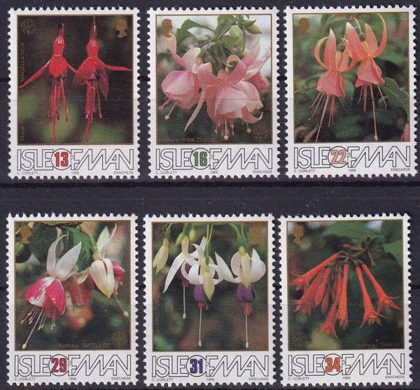 Isle of Man - 1988 - Bloemen / Fuschia - Postfris