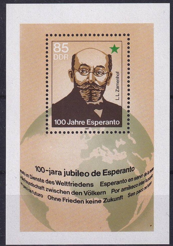 DDR - 1987 - Esperanto - Postfris