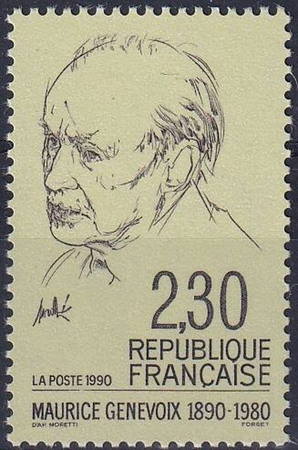 Frankrijk - 1990 - M.Genevoix - Postfris