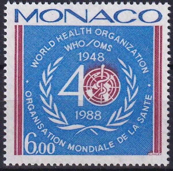 Monaco - 1988 - WHO - Postfris