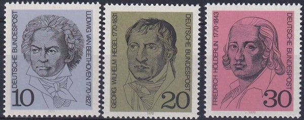 Duitsland - 1970 - Bekende personen - Postfris