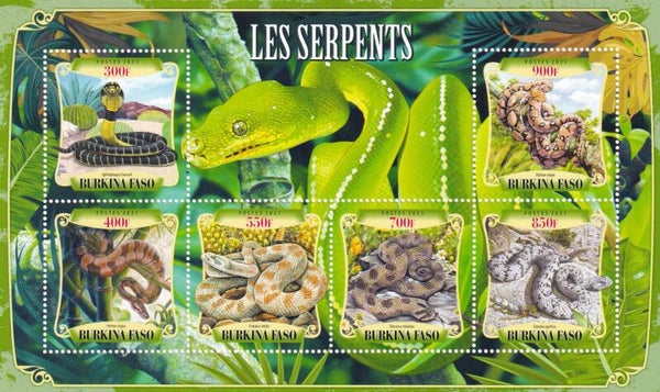 Burkina Faso - 2021 - Slangen - Postfris