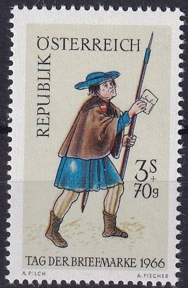 Oostenrijk - 1966 - Postzegeldag - Postfris