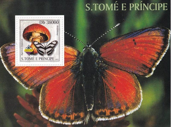 S.Tome et Principe - 2003 - Paddestoelen / Vlinders - Postfris