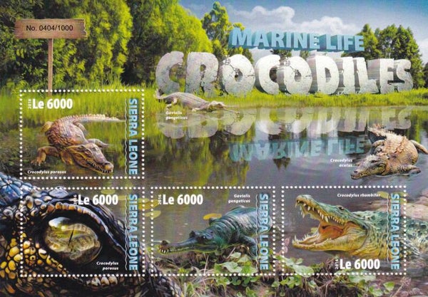 Sierra Leone - 2016 - Krokodillen - Postfris
