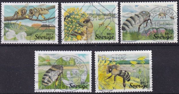 Zweden - 2015 - Bijen - Gestempeld