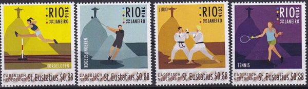 Caribisch Nederland / St Eustatius - Olympische Spelen - Postfris