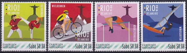 Caribisch Nederland / Saba - Olympische Spelen - Postfris