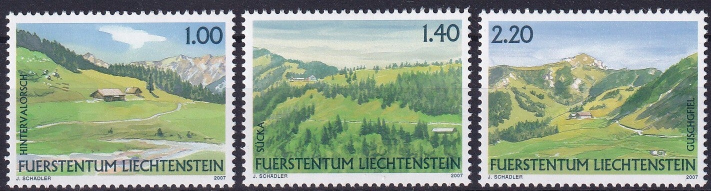Liechtenstein - 2007 - Landschappen - Postfris