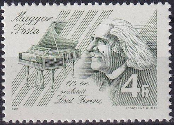 Hongarije - 1986 - F.Liszt - Postfris