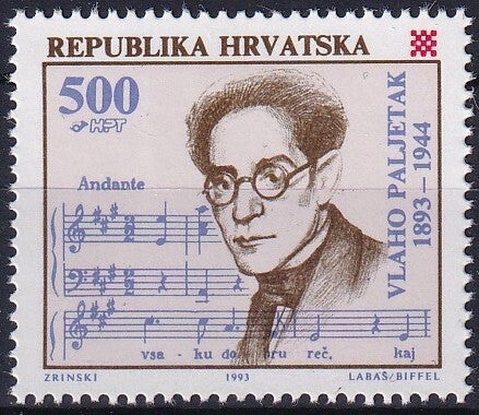 Kroatie - 1993 - V.Paljetak - Postfris