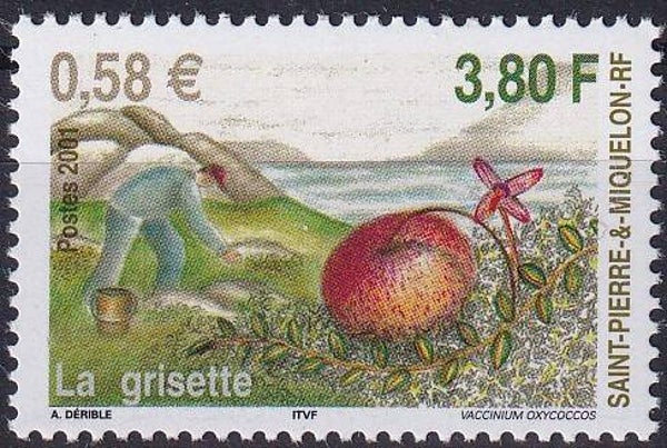 St Pierre et Miquelon - 2001 - Fruit - Postfris