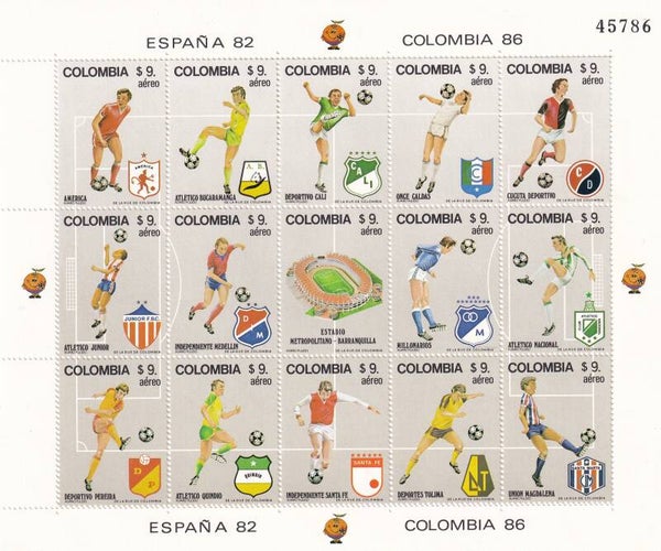 Colombia - 1982 - Voetbal - Postfris