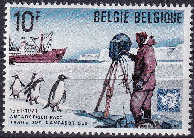 Belgie - 1971 - Antarctic treaty - Postfris