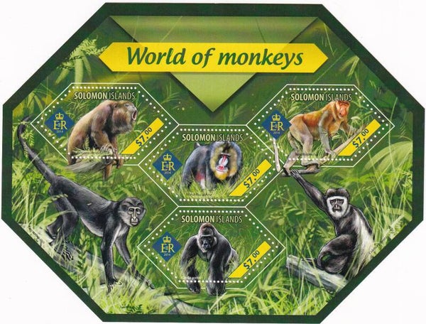 Salomon Islands - 2014 - Apen - Postfris