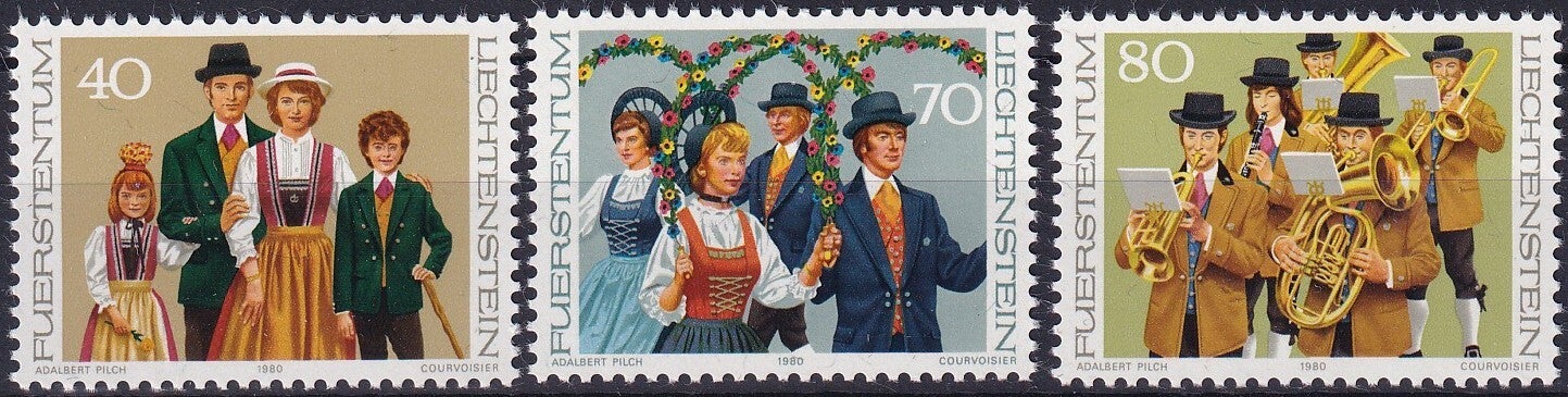 Liechtenstein - 1980 - Klederdracht - Postfris