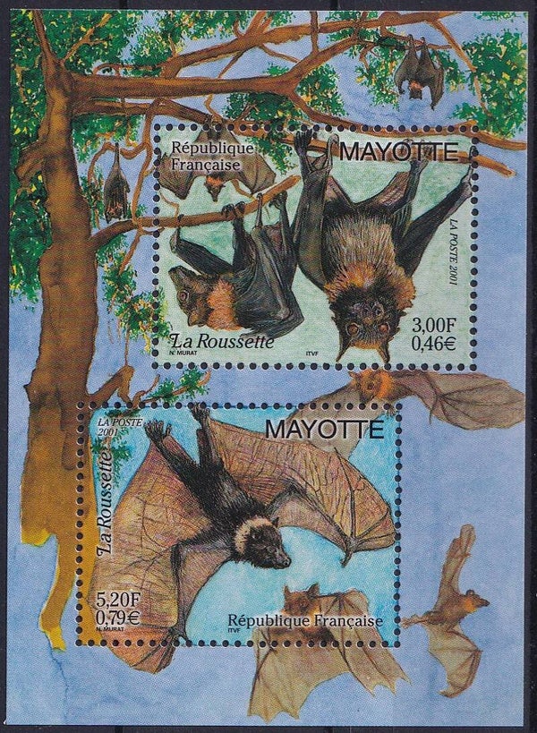 Mayotte - 2001 - Vleermuizen - Postfris