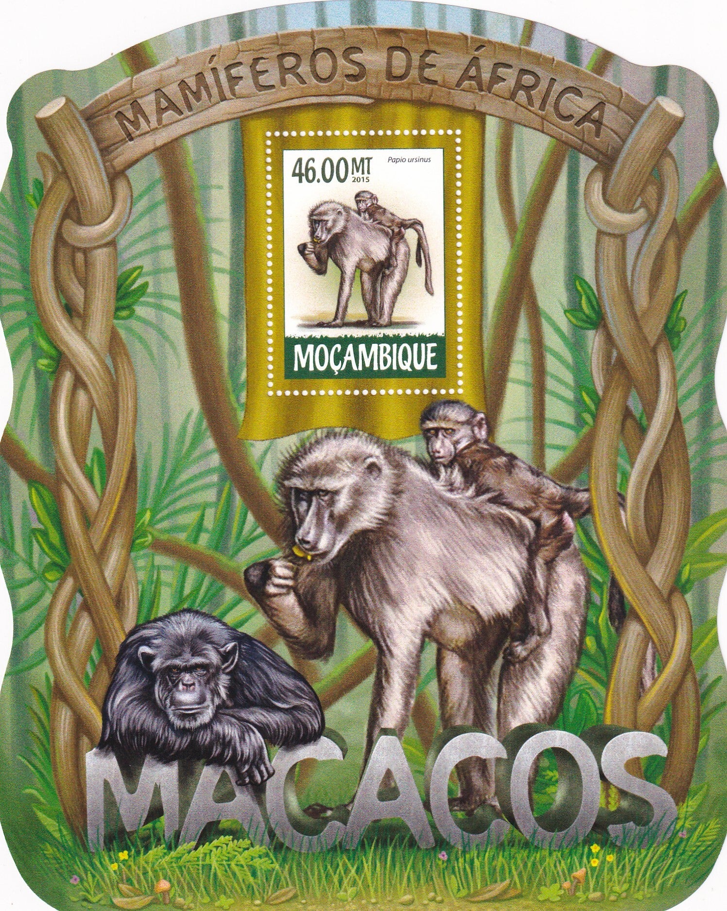 Mozambique - 2015 - Apen - Postfris