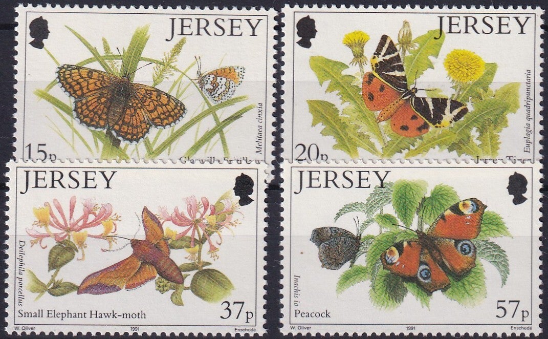 Jersey - 1991 - Vlinders - Postfris