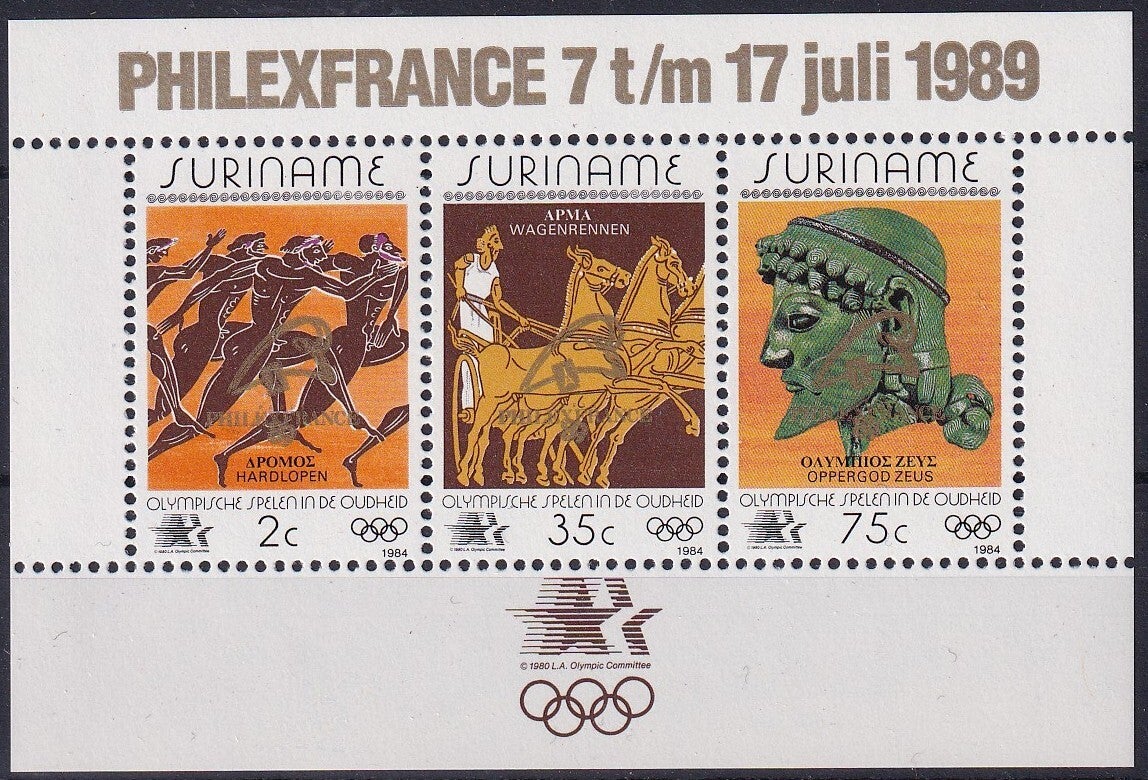 Suriname - 1989 - Olympische spelen - Philexfrance - Postfris