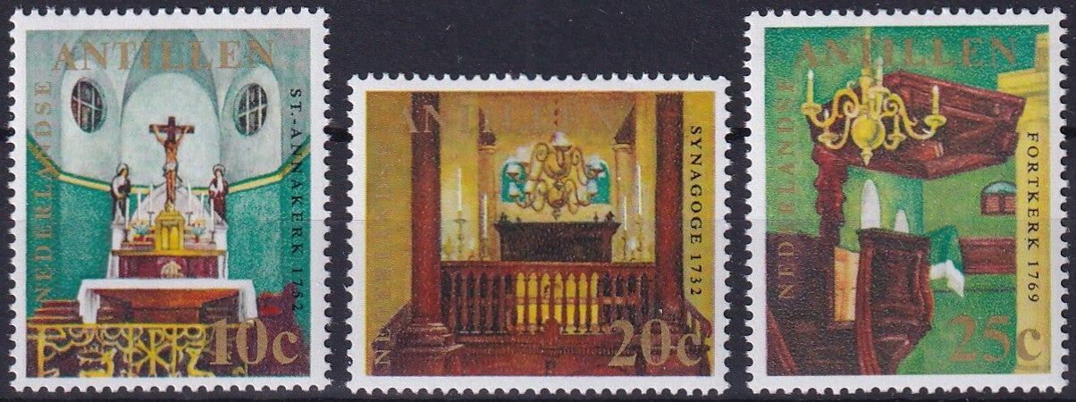 Nederlandse Antillen - 1970 - Kerken - Postfris