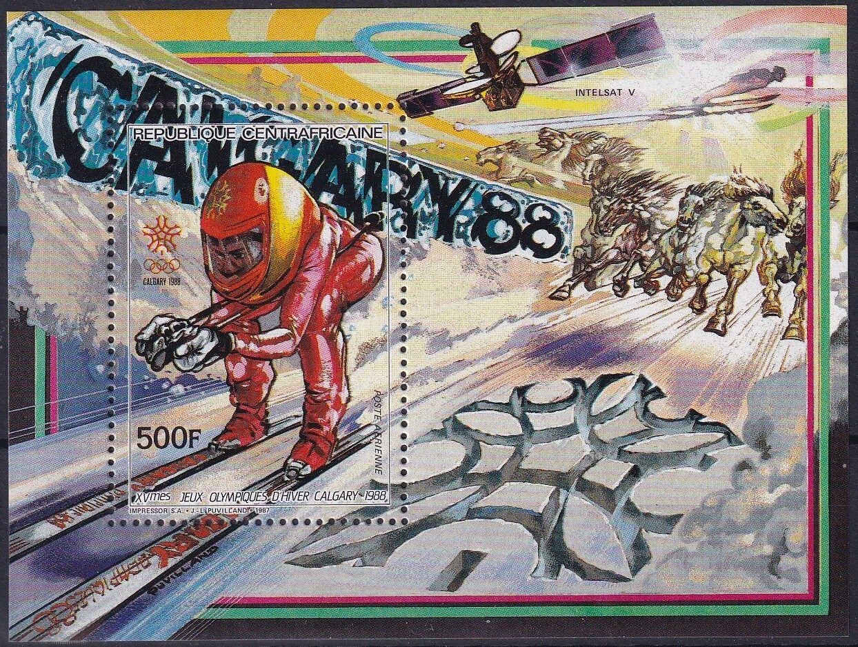 Centraal Afrika - 1987 - Olympische spelen - Postfris