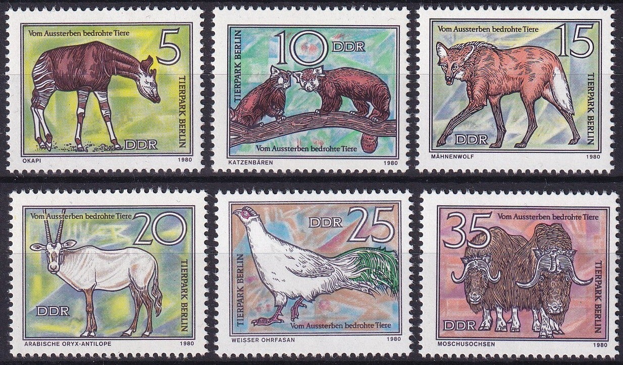 DDR - 1980 - Dieren - Postfris
