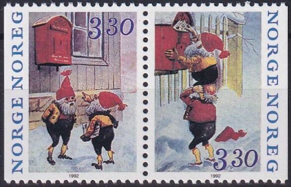 Noorwegen - 1992 - Kerst - Postfris