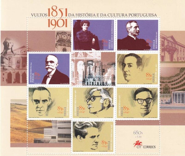 Portugal - 2001 - Bekende personen - Postfris