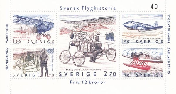 Zweden - 1984 - Luchtvaart - Postfris
