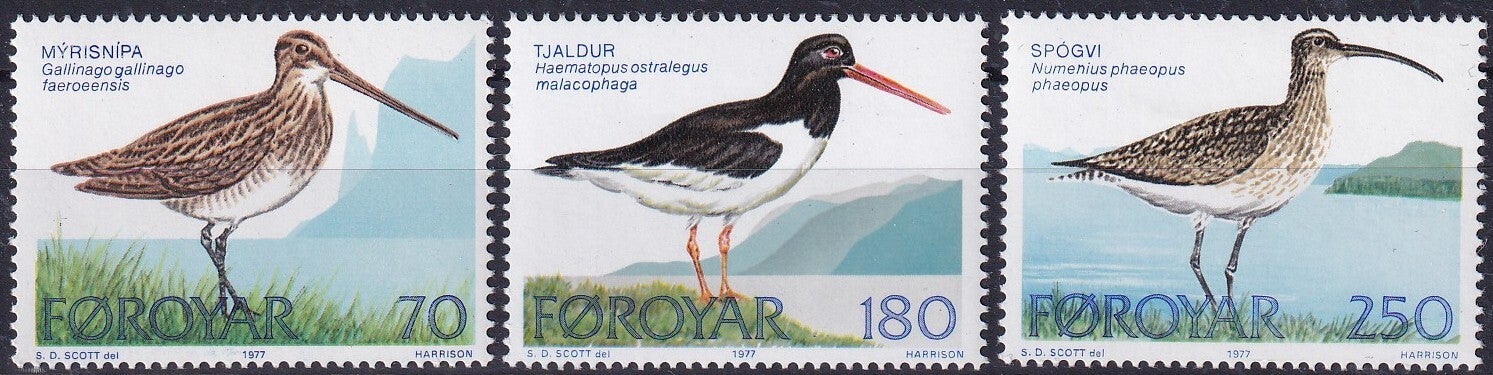 Faroer - 1977 - Vogels - Postfris