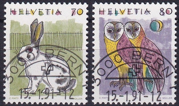 Zwitserland - 1991 - Definitives - Gestempeld