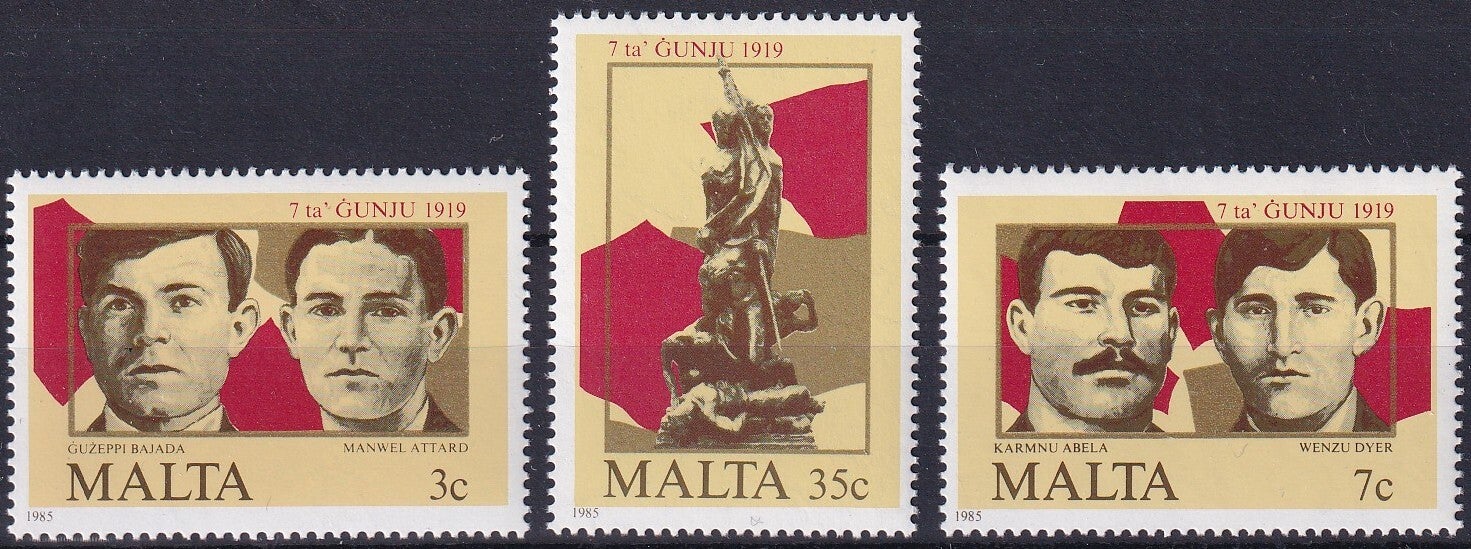 Malta - 1985 - Uprising 1919 - 1985 - Postfris