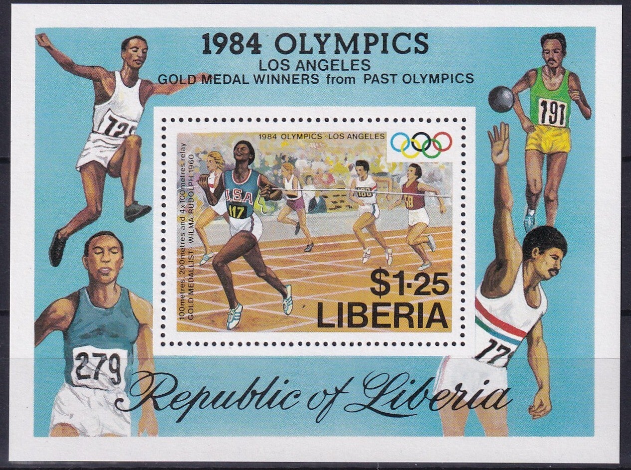 Liberia - 1984 - Olympische spelen - Postfris