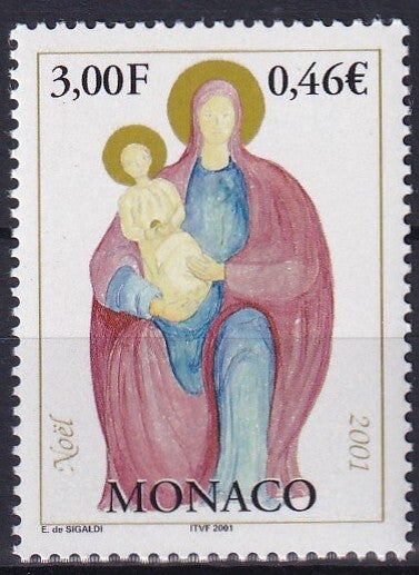 Monaco - 2001 - Kerst - Postfris
