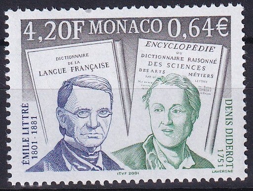 Monaco - 2001 - E Littre/ Diderot - Postfris