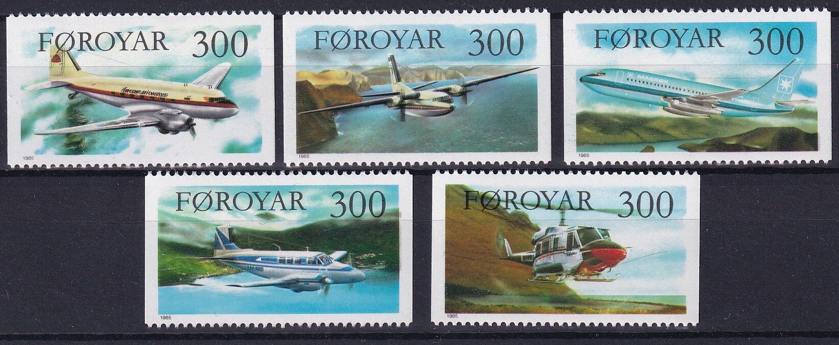 Faroer - 1985 - Luchtvaart - Postfris