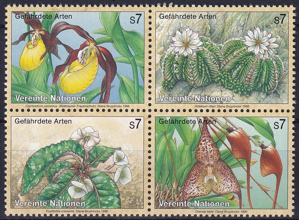 Verenigde Naties Wenen - 1996 - Bloemen - Postfris