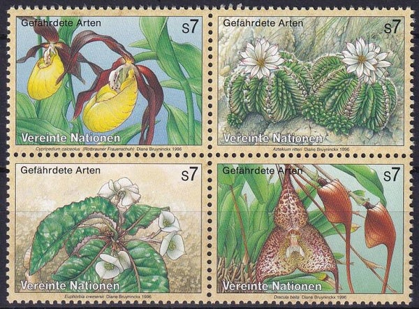 Verenigde Naties Wenen - 1996 - Bloemen - Postfris