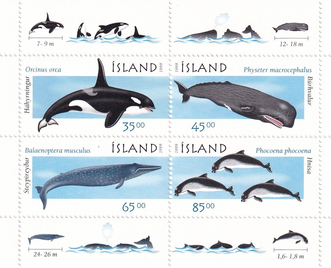 Ijsland - 1999 - Walvissen - Postfris