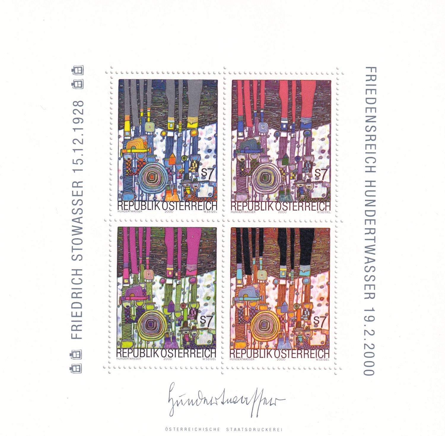 Oostenrijk - 2000 - Hundertwasser - Postfris