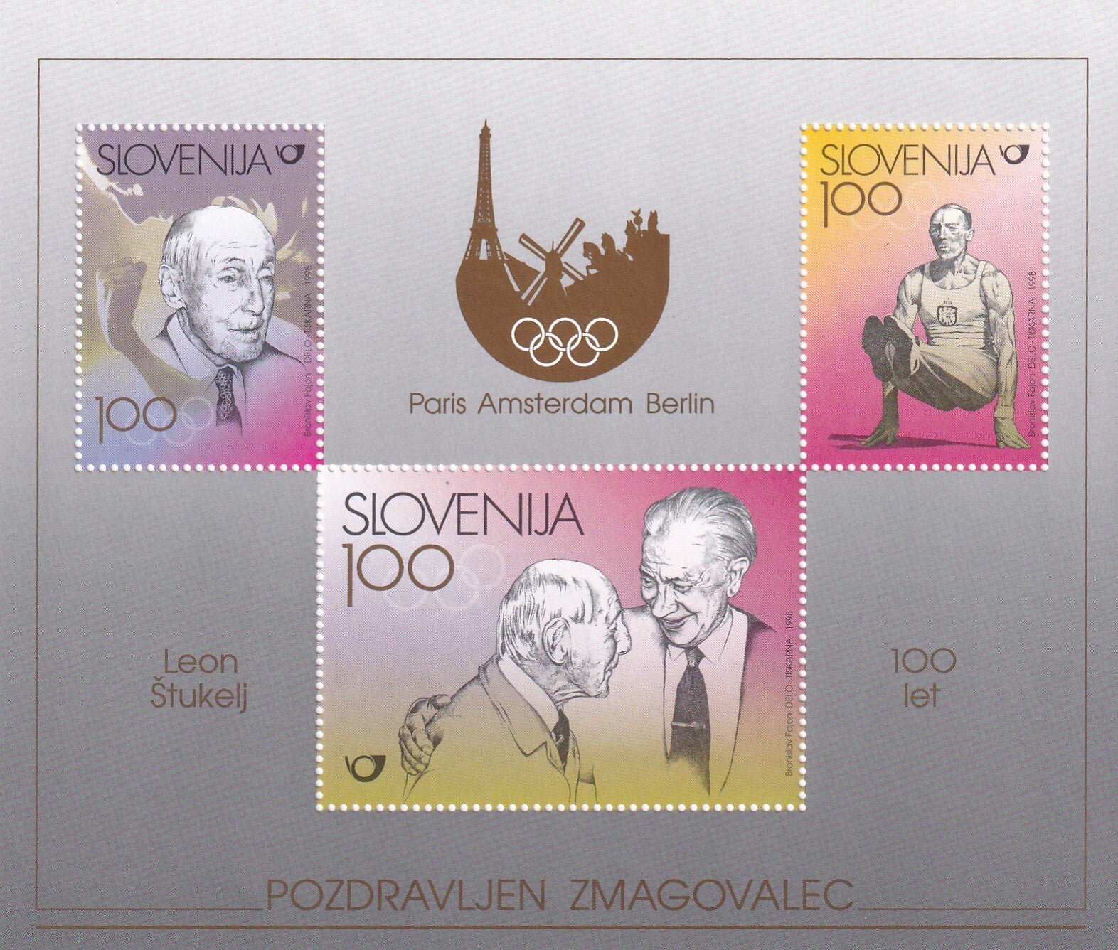 Slovenie - 1998 - Olympische spelen / L.Stukeij - Postfris