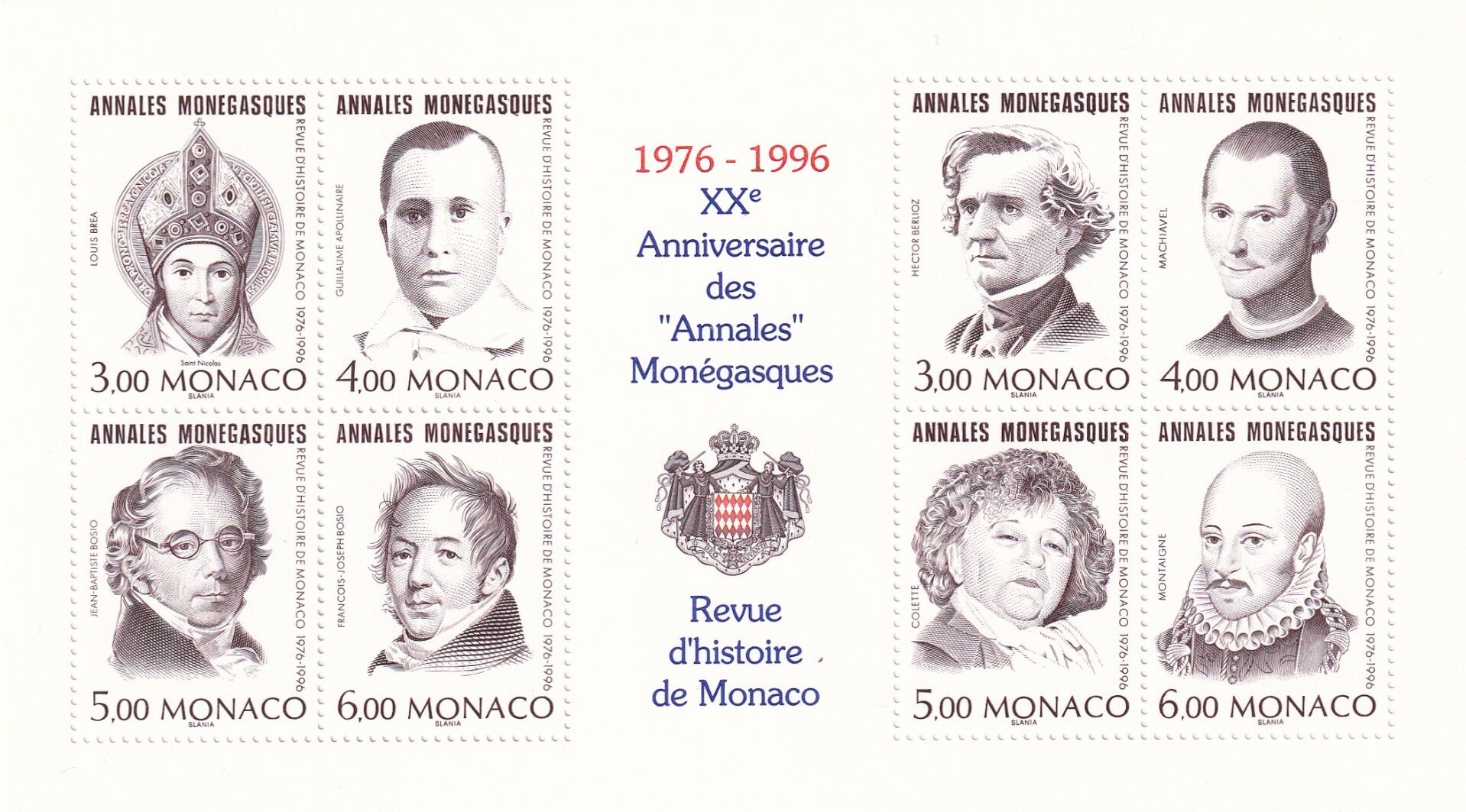 Monaco - 1996 - Annales Monegasques - Postfris