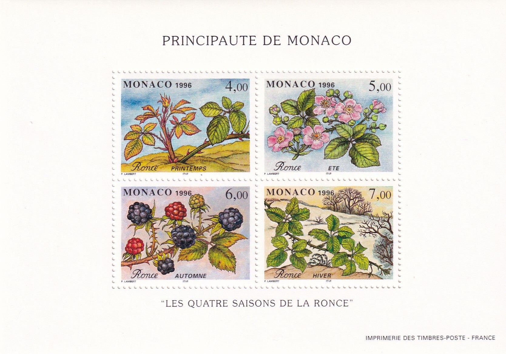 Monaco - 1996 - 4 seizoenen - Postfris