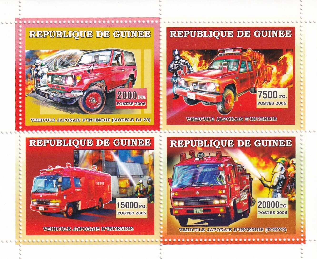 Guinee - 2006 - Brandweer - Postfris
