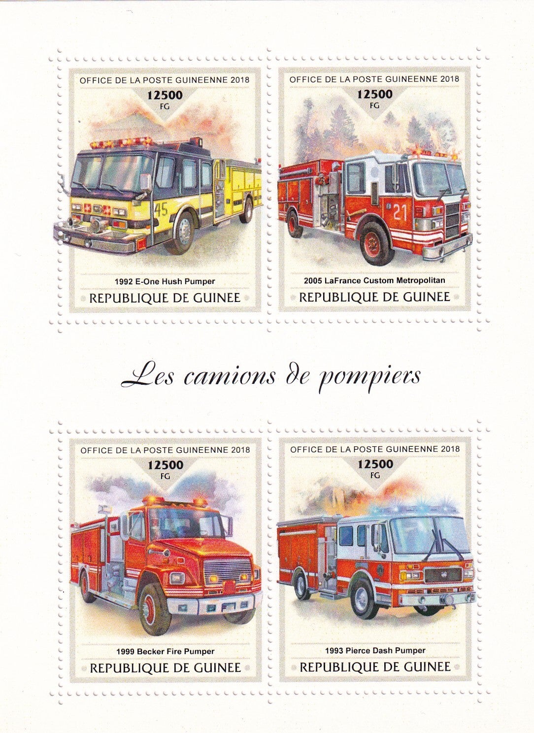 Guinee - 2018 - Brandweer  - Postfris