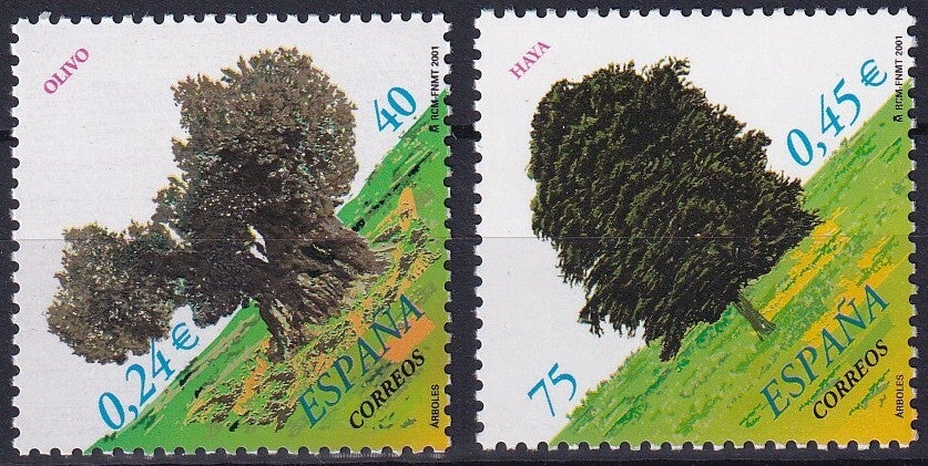 Spanje - 2001 - Bomen - Postfris