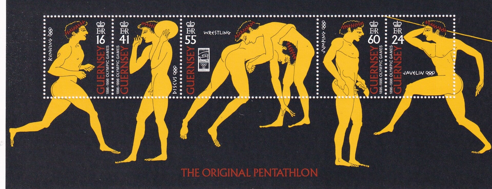 Guersney - 1996 - Olympische spelen - Postfris